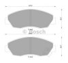 BOSCH 0 986 505 627 Brake Pad Set, disc brake